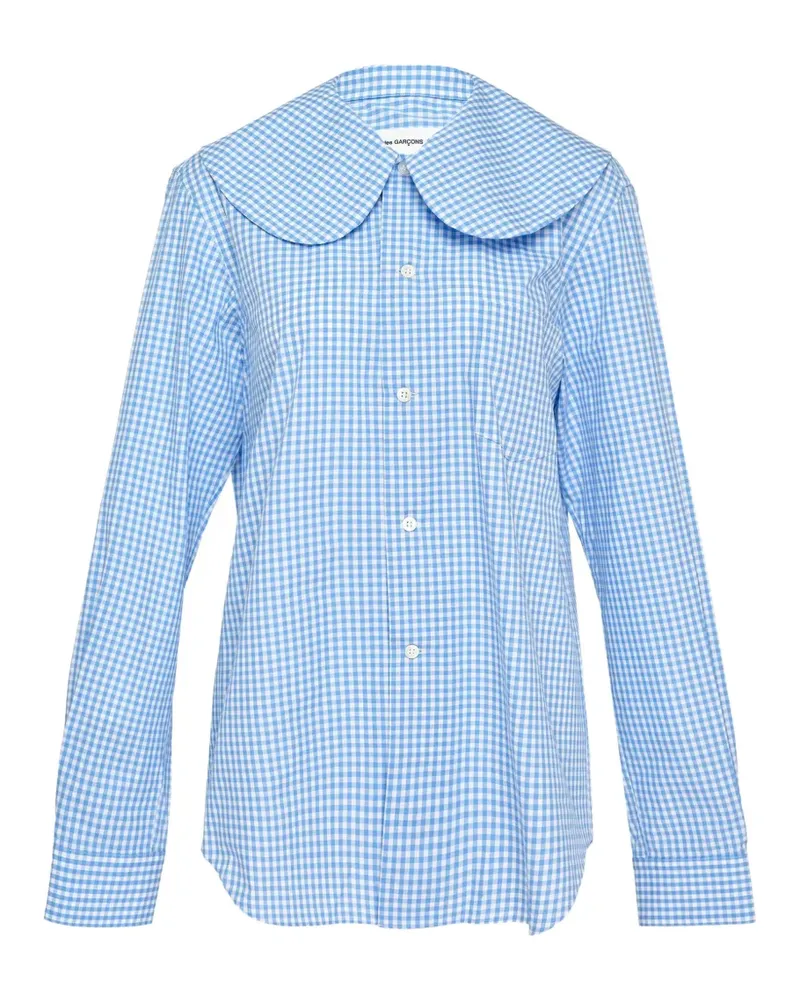 Comme des Garçons gingham-check shirt - Blau Blau