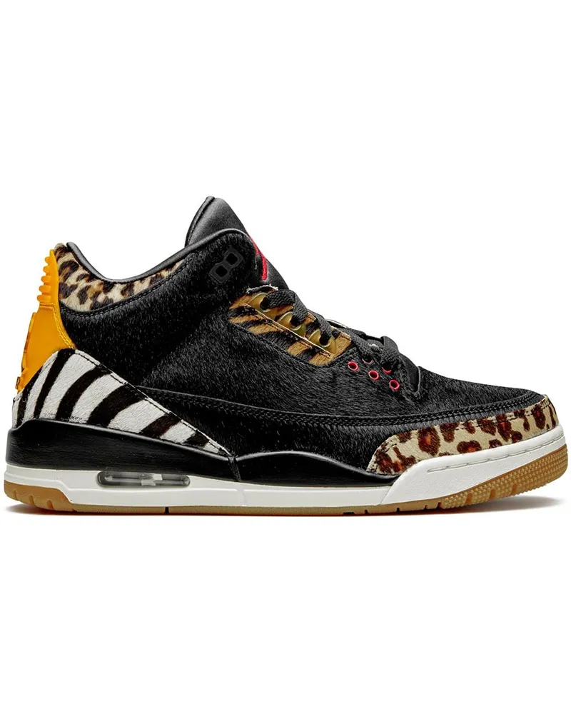 Jordan Air  3 Retro Animal Pack' Sneakers - Schwarz Schwarz