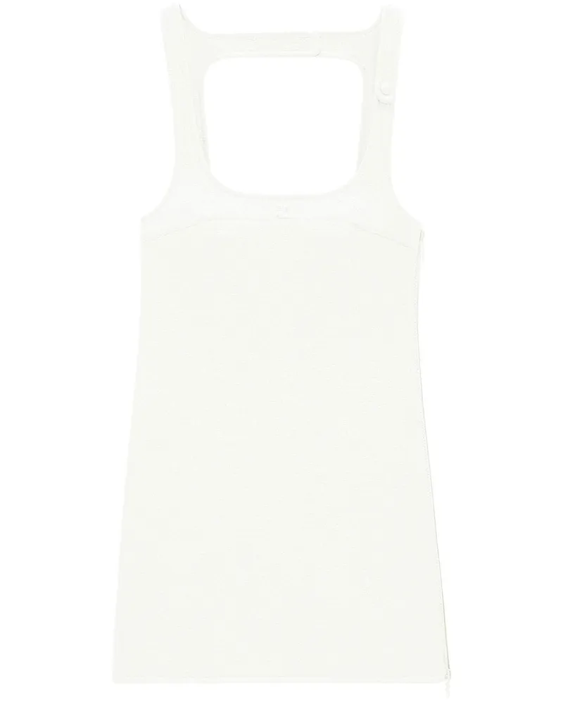 Courrèges Re-Edition Minikleid - Weiß Weiß