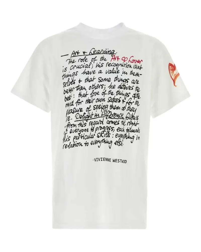 Vivienne Westwood T-Shirt mit grafischem Print - Weiß Weiß