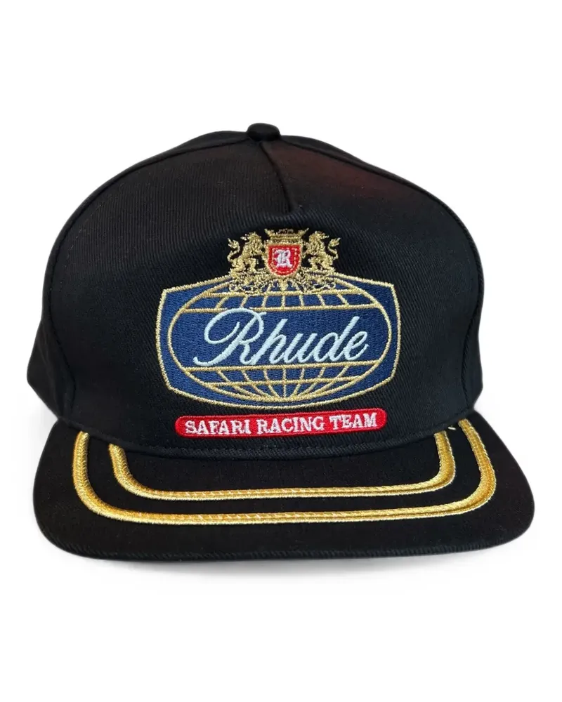 RHUDE Safari Crest baseball cap - Schwarz Schwarz