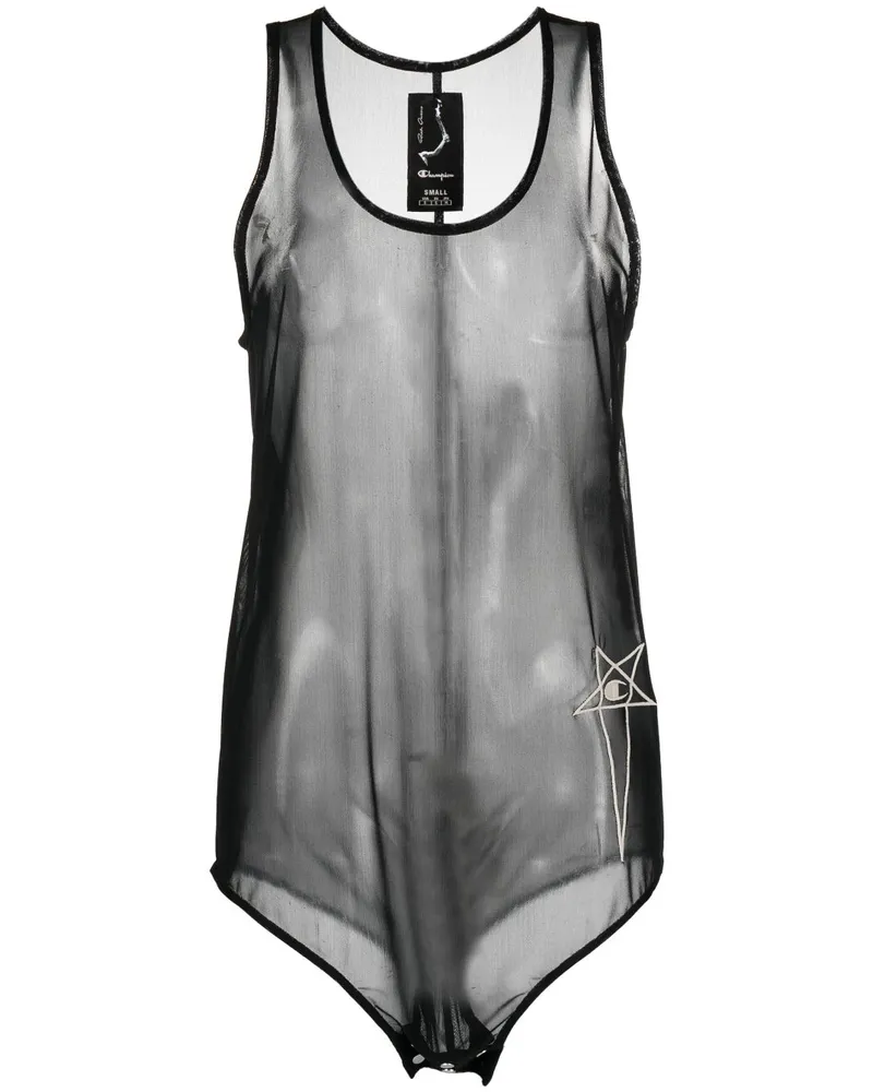 Rick Owens Tanktop im Basketball-Look - Schwarz Schwarz