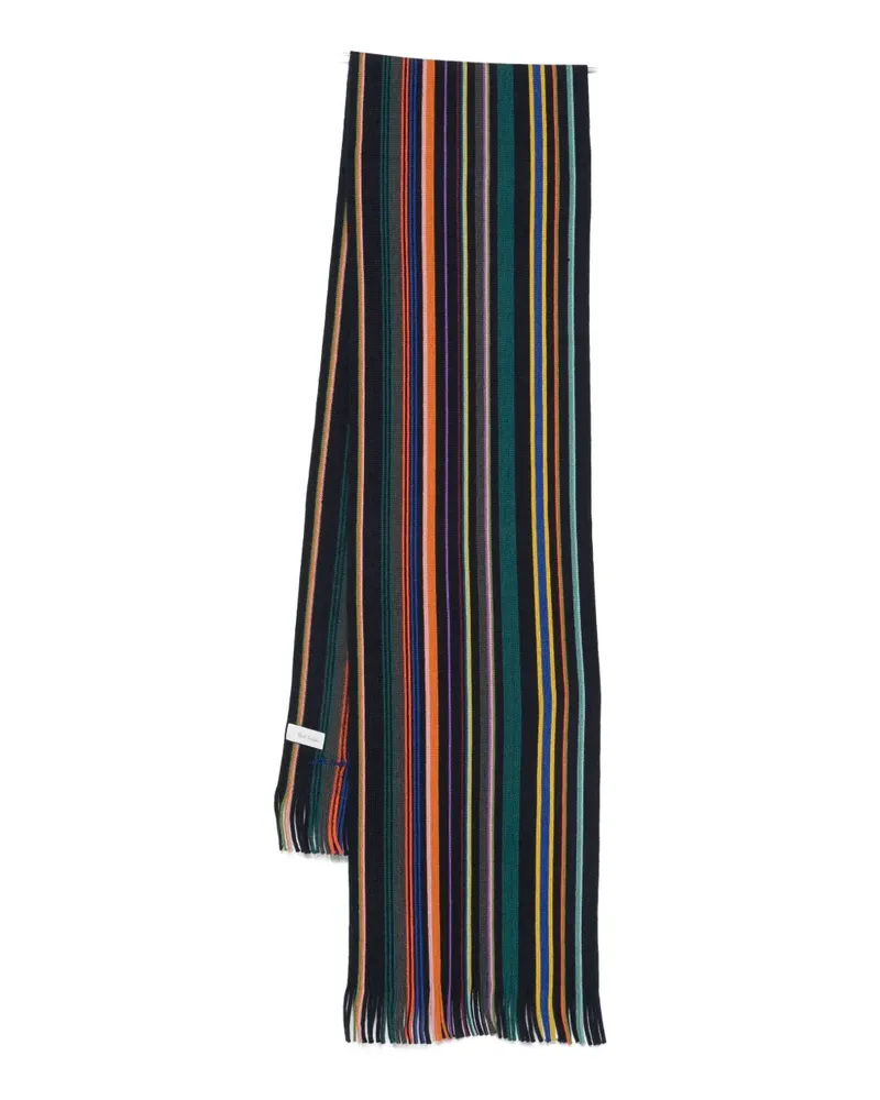 Paul Smith Signature Stripe scarf - Schwarz Schwarz
