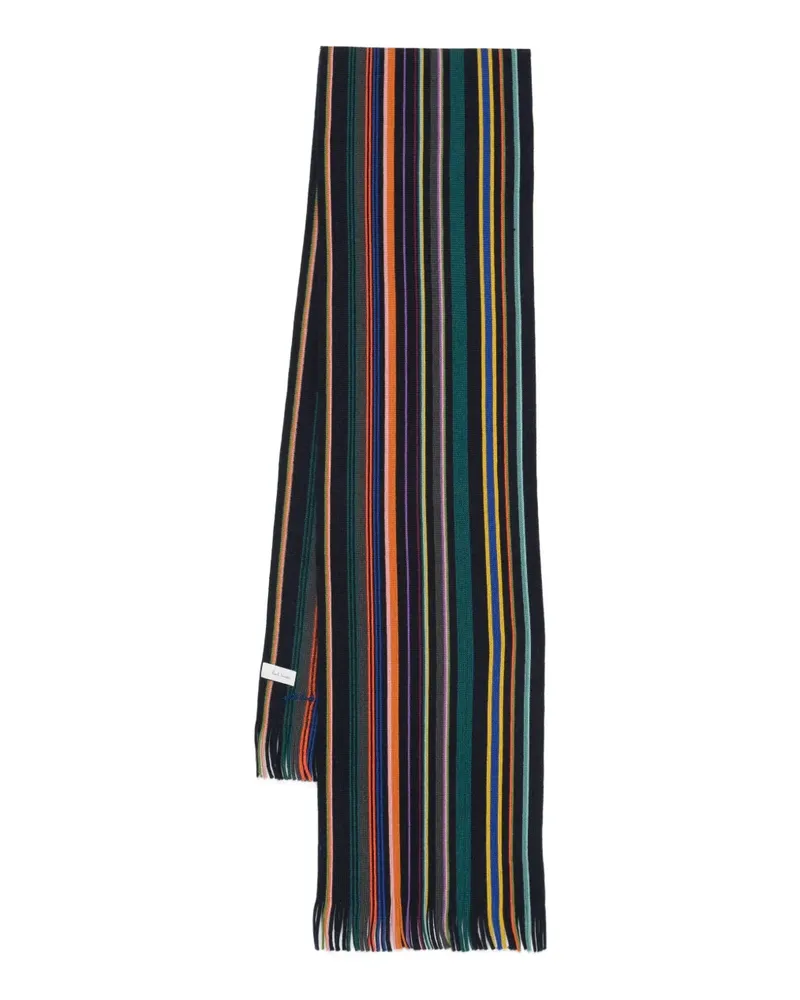 Paul Smith Signature Stripe Schal - Schwarz Schwarz