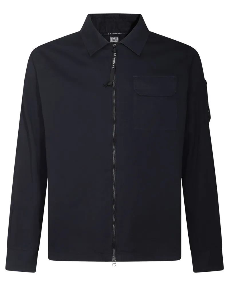 C.P. Company Hemd mit Linsen-Detail - Blau Blau