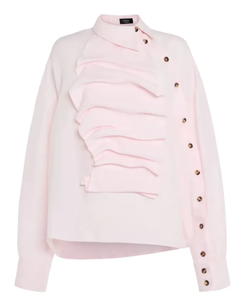 A.W.A.K.E. button-embellishment blouse - Rosa Rosa