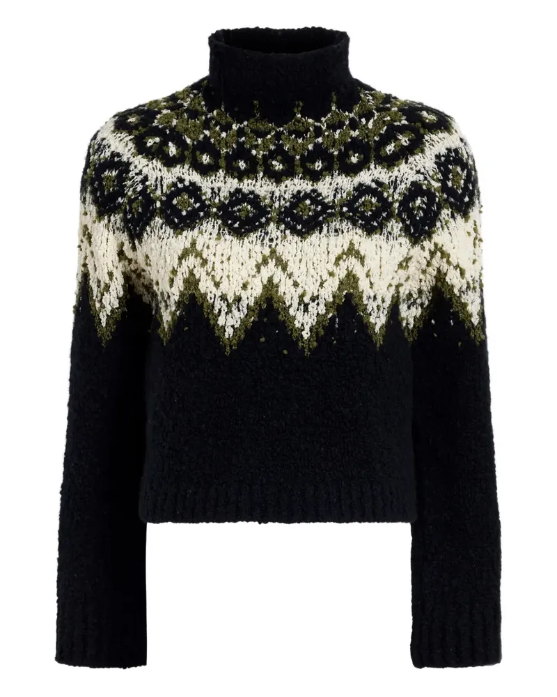 Proenza Schouler Lizzy Rollkragenpullover mit Fairisle-Muster - Schwarz Schwarz