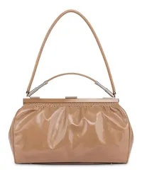 Alberta Ferretti Handtasche aus Leder Nude