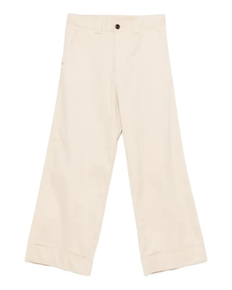 PLAN C wide-leg trousers - Nude Nude