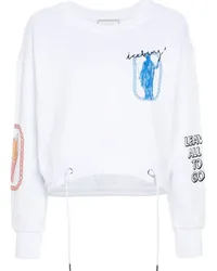 Iceberg Cropped-Sweatshirt mit grafischem Print Weiß