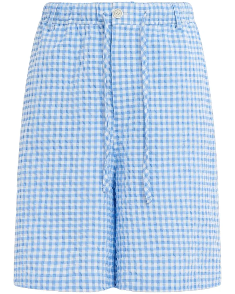 Marni Shorts mit Karomuster - Blau Blau