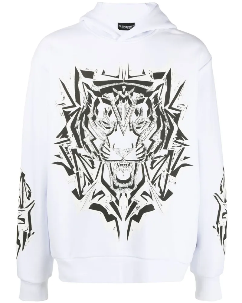 Philipp Plein Thunder Tiger Hoodie - Weiß Weiß