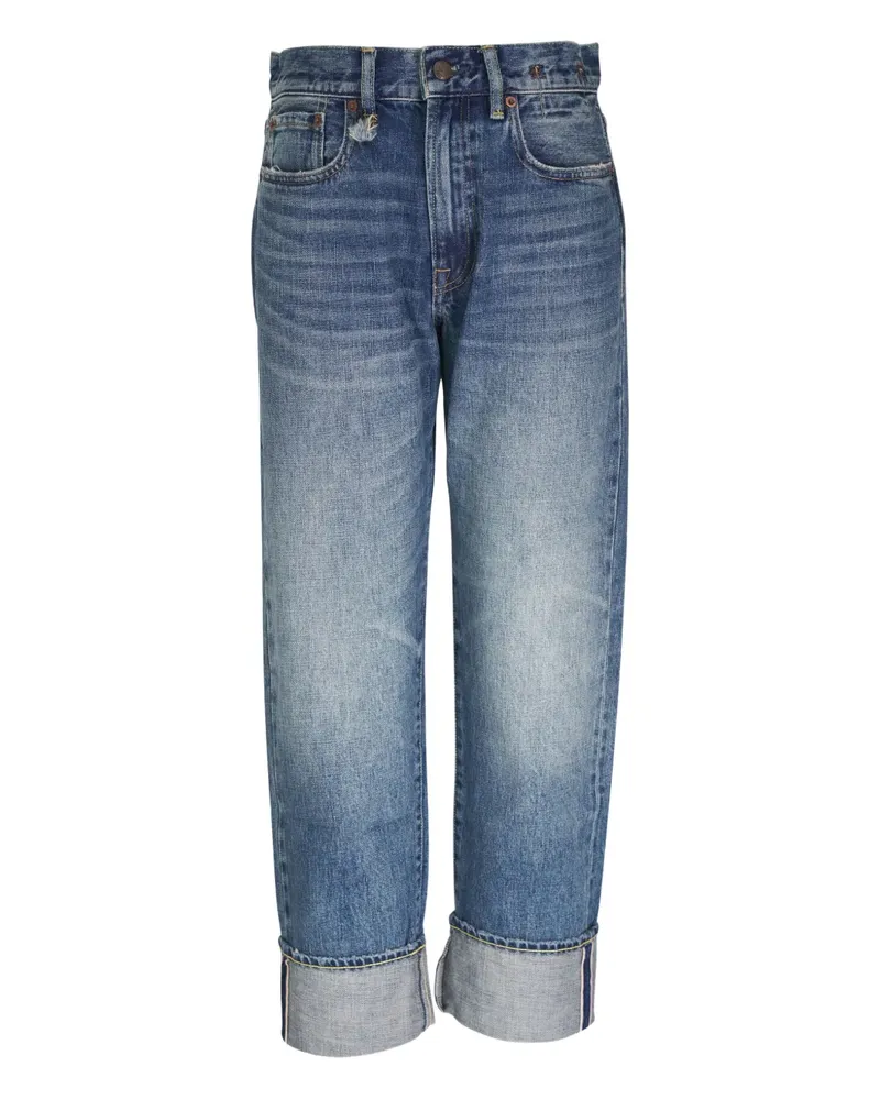 R13 Jeans mit Tragefalten - Blau Blau