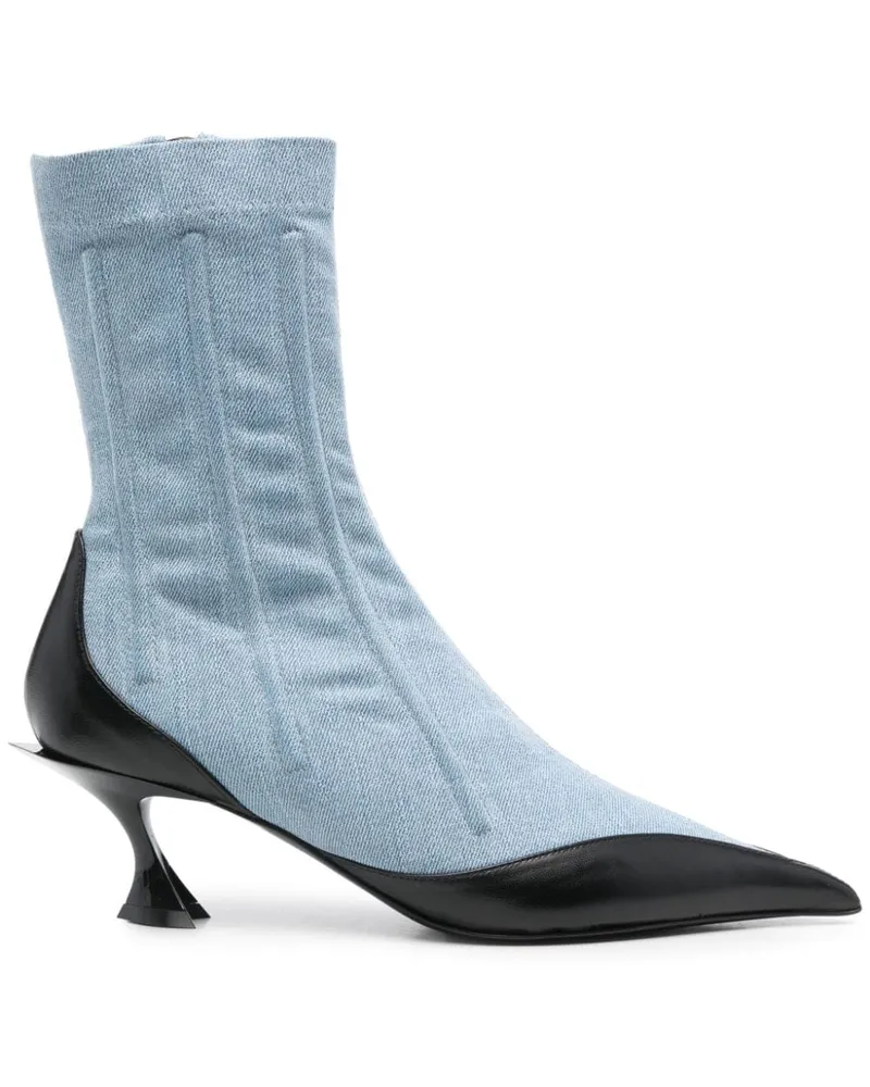 Thierry Mugler Jeans-Stiefel 55mm - Blau Blau
