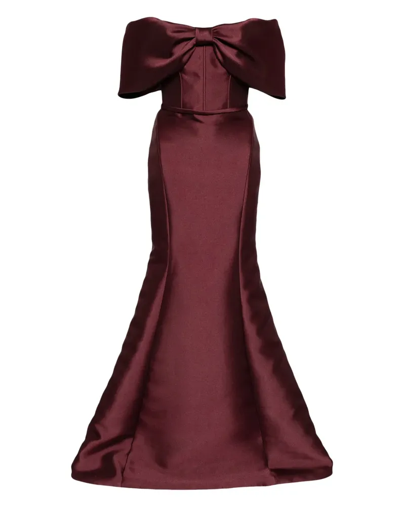 Amsale Schulterfreies Abendkleid - Rot Rot