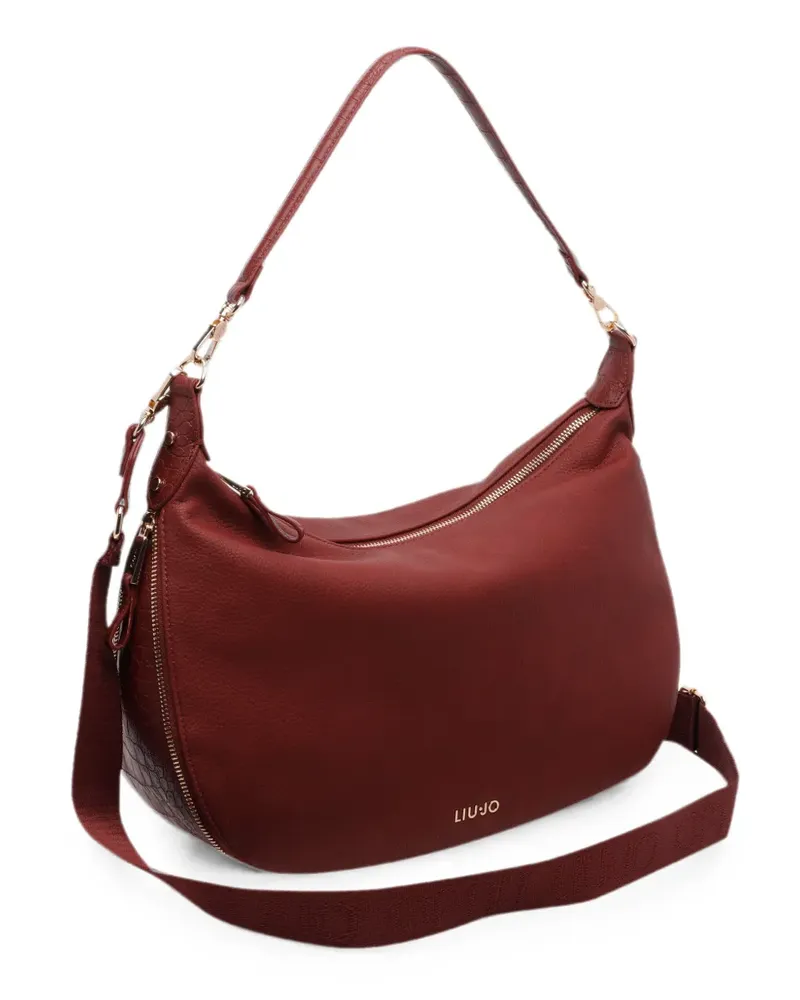 Liu Jo crocodile-effect zipped tote bag - Rot Rot