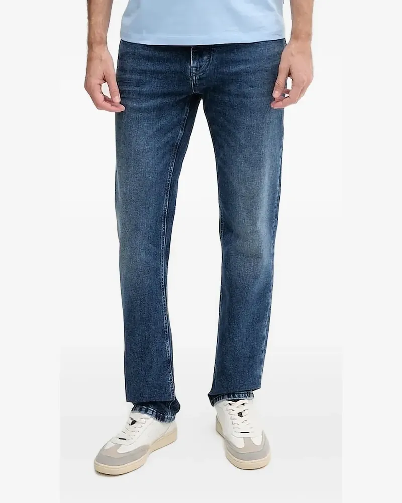 JOOP! Jeans mit Leder-Patch - Blau Blau