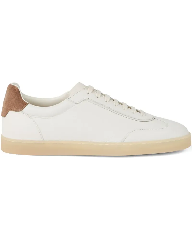 Brunello Cucinelli Sneakers aus Leder - Weiß Weiß