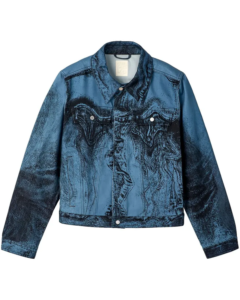 Camper Jacke aus Denim - Blau Blau
