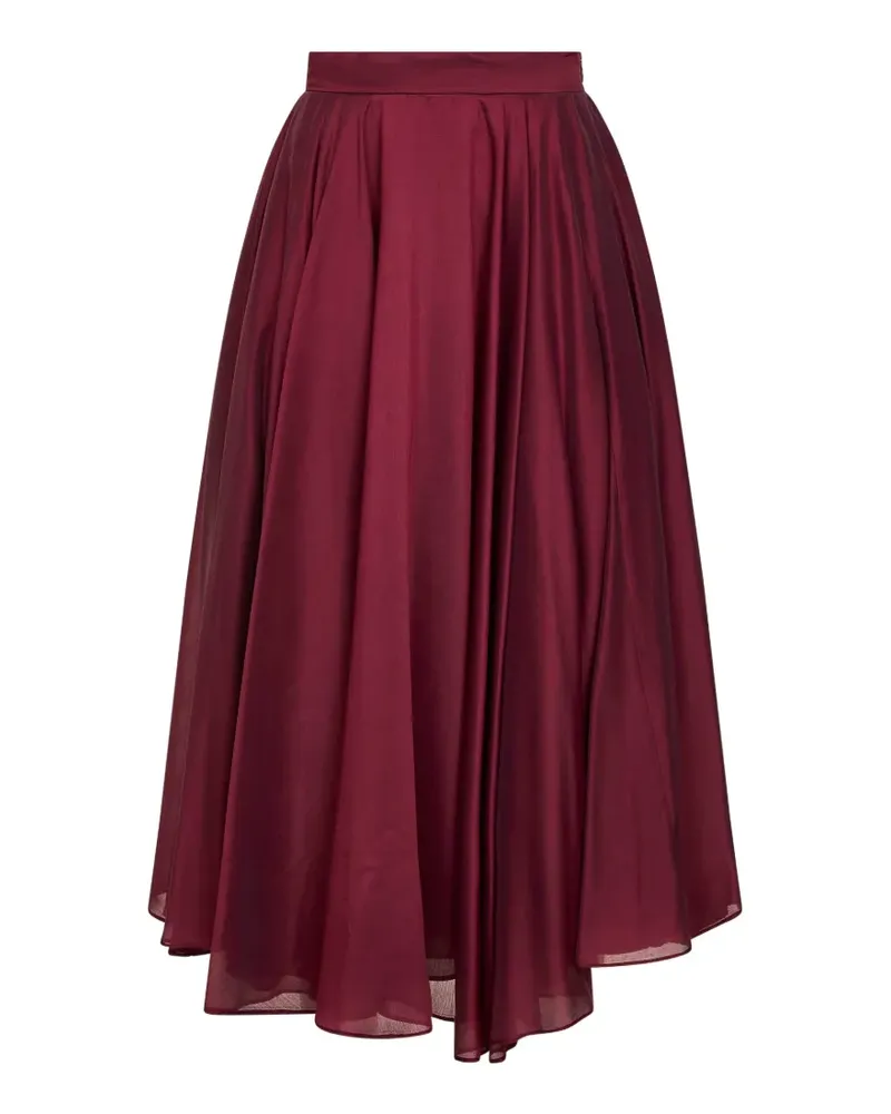 Blanca high-rise flared midi skirt - Rot Rot