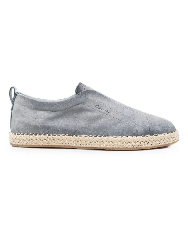 Santoni Espadrilles aus Wildleder - Blau Blau
