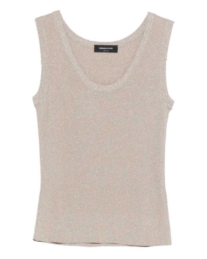 Fabiana Filippi sleeveless top - Nude Nude