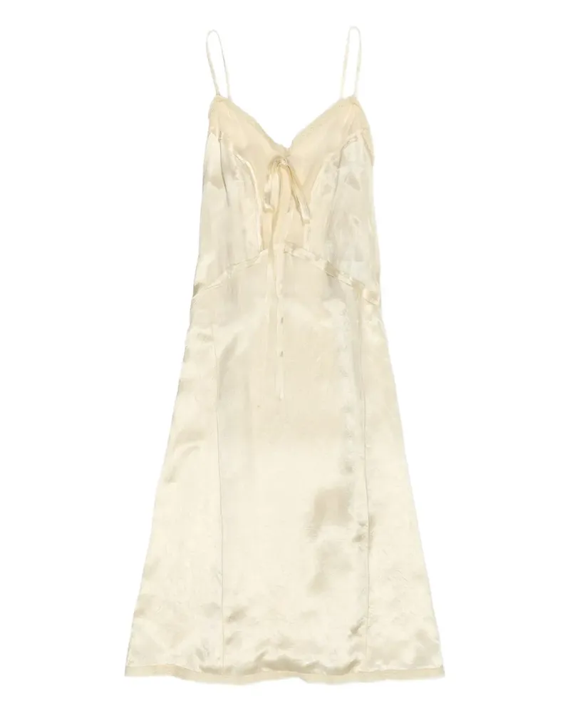 BIMBA Y LOLA Midikleid mit V-Ausschnitt - Nude Nude