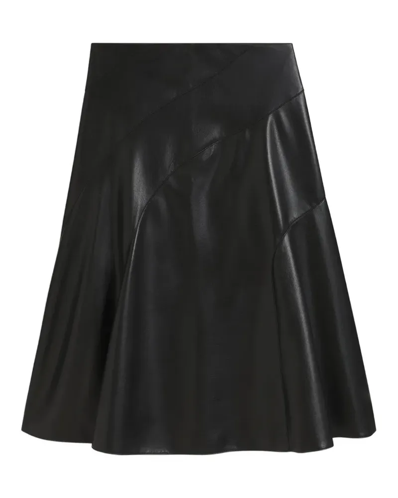 HUGO BOSS panelled A-line skirt - Schwarz Schwarz