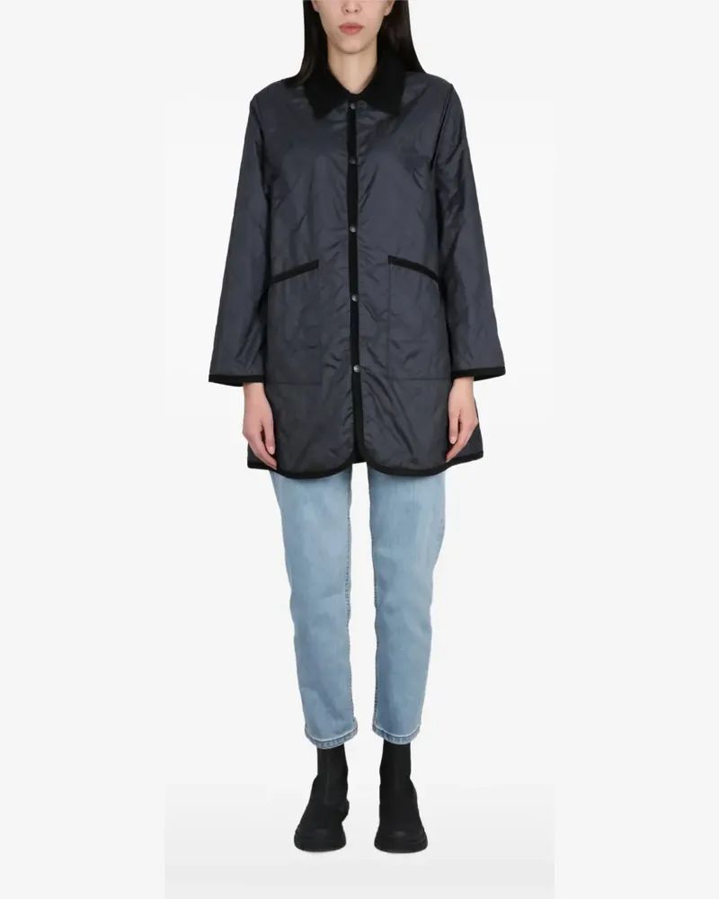 Lavenham Gesteppter Mantel - Schwarz Schwarz