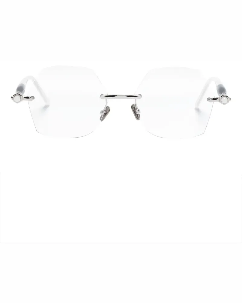 KUBORAUM Brille mit geometrischem Gestell - Nude Nude