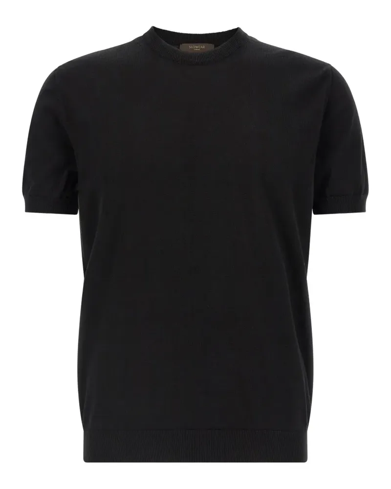 Zanone Pullover mit rundem Ausschnitt - Schwarz Schwarz