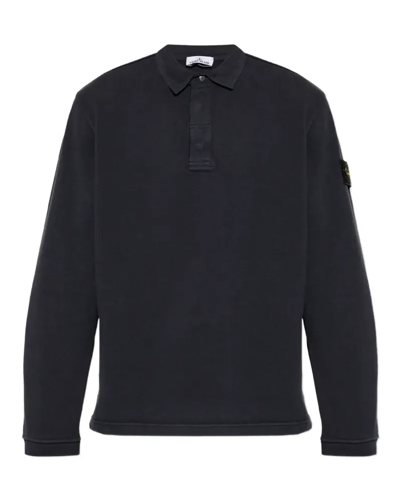 Stone Island logo-patch sweater - Blau Blau