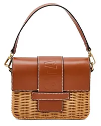 STAUD Charli Wicker Tasche Braun