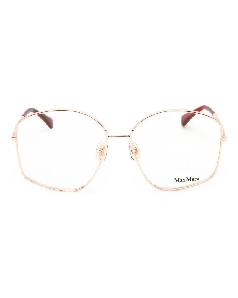 Max Mara Brille mit Oversized-Gestell - Gold Gold