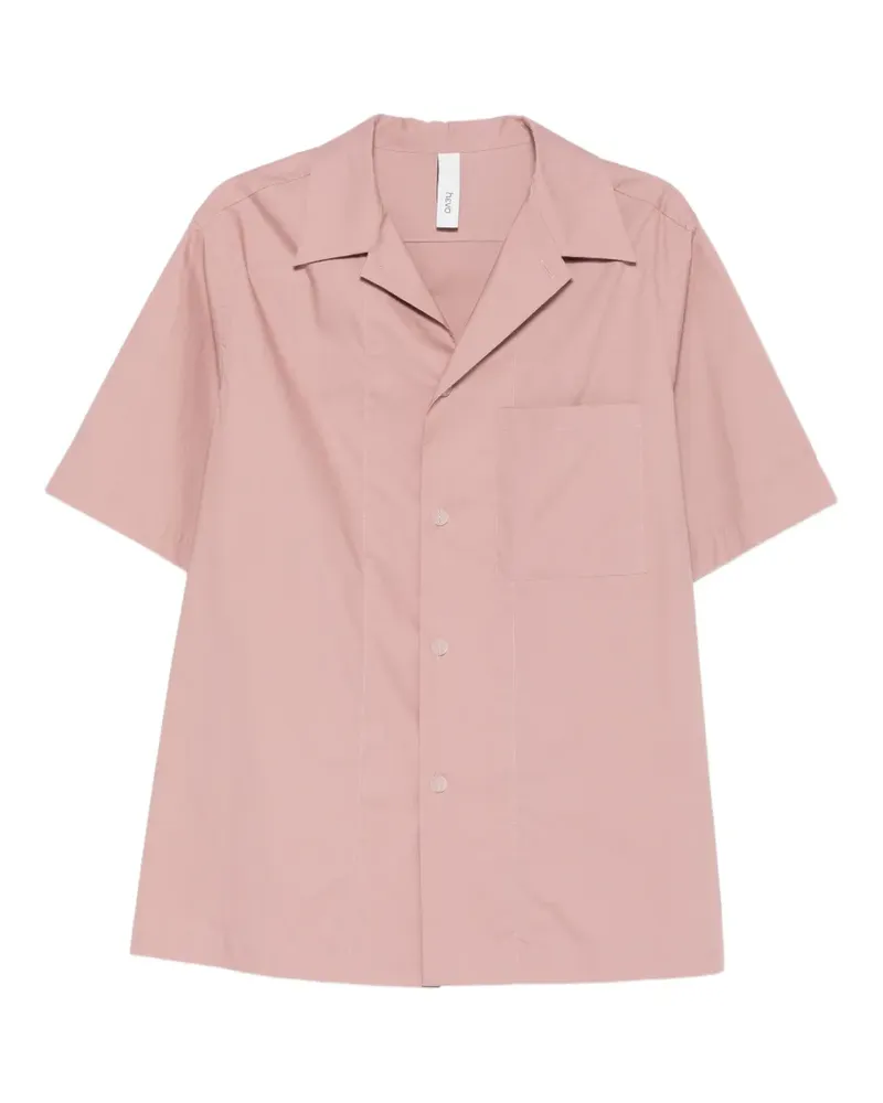 Hevò Novoli short-sleeve chest-pocket shirt - Rosa Rosa