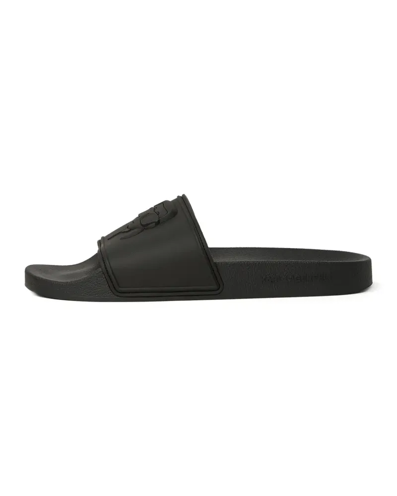 Karl Lagerfeld Kondo II Ikon Relief Pantoletten - Schwarz Schwarz