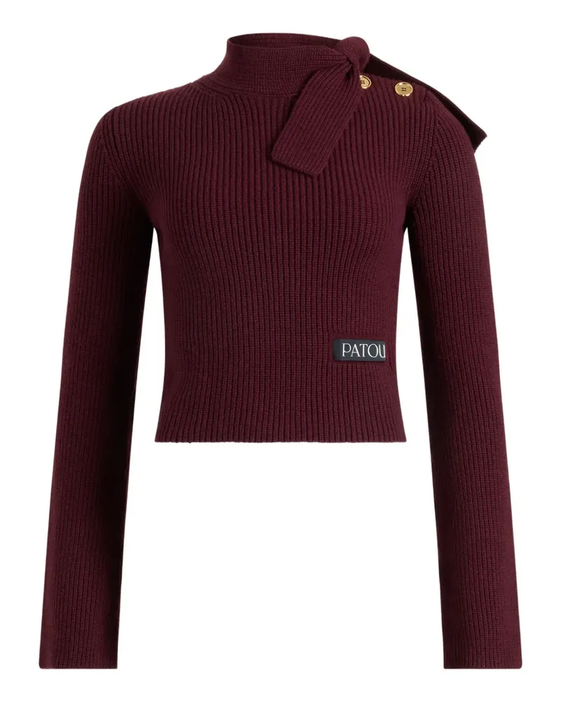 Patou Pullover mit Schalkragen - Rot Rot