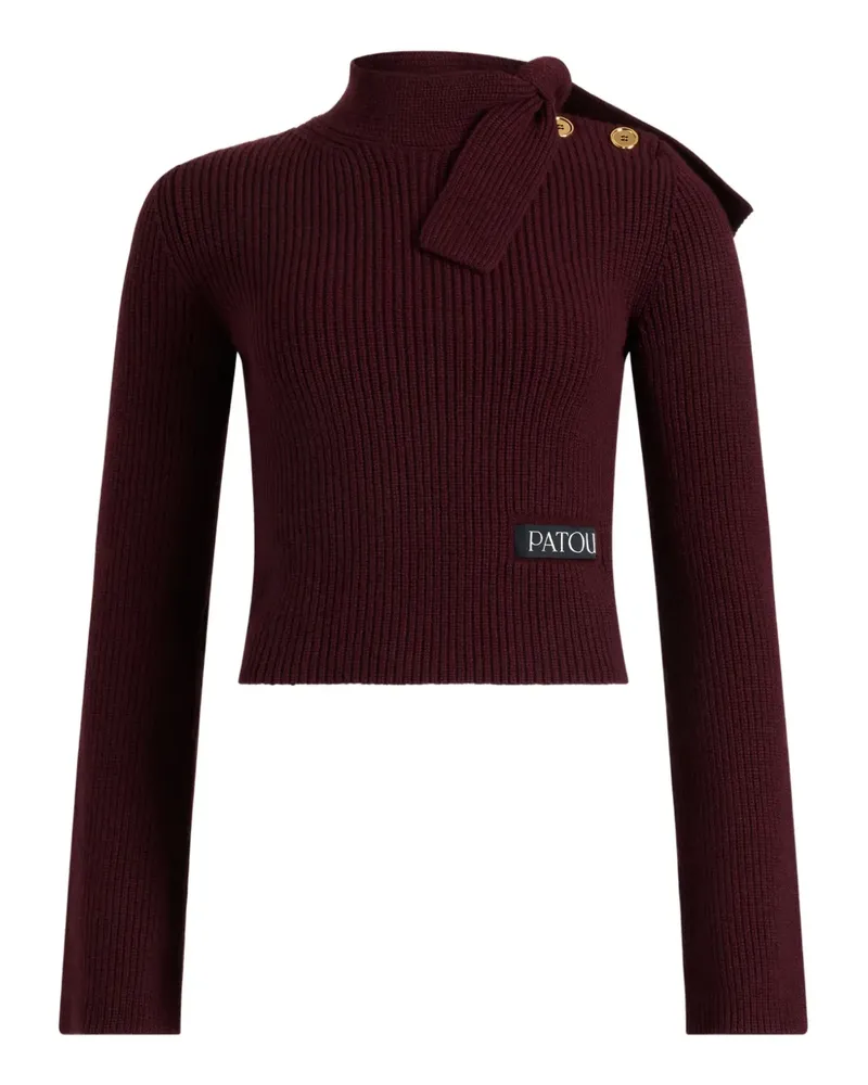 Patou Pullover mit Schalkragen - Rot Rot