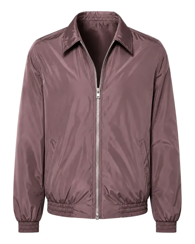 Acne Studios logo-print zip-up lightweigt jacket - Violett Violett