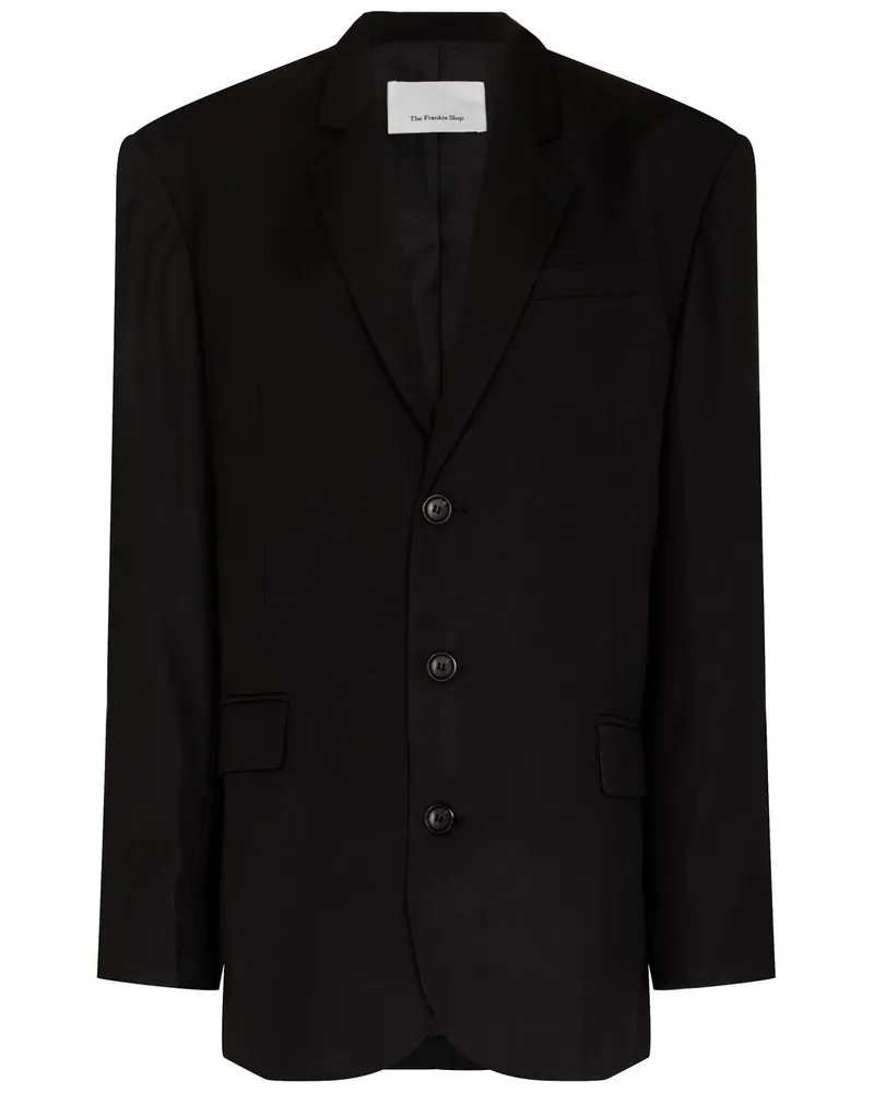FRANKIE Shop Gelso Oversized-Sakko - Schwarz Schwarz