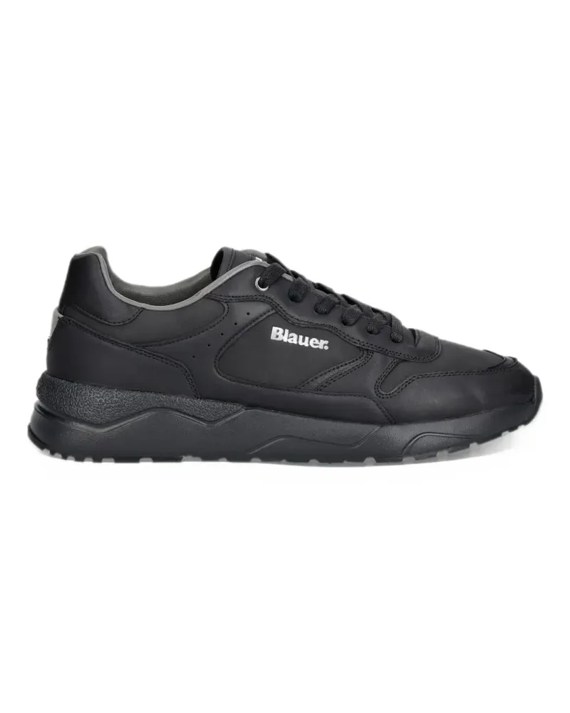 Blauer Ozark Sneakers mit Einsätzen und Logo-Print - Schwarz Schwarz