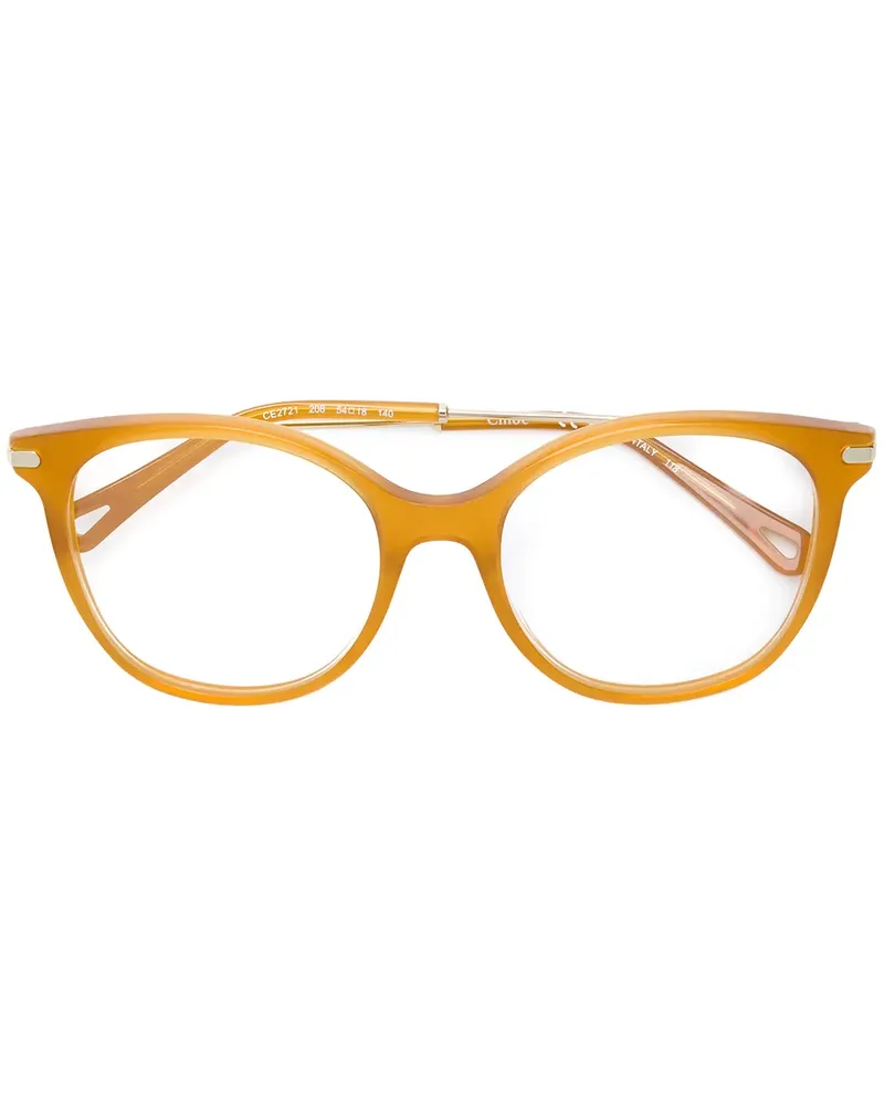 Chloé Brille mit rundem Gestell - Gelb Gelb