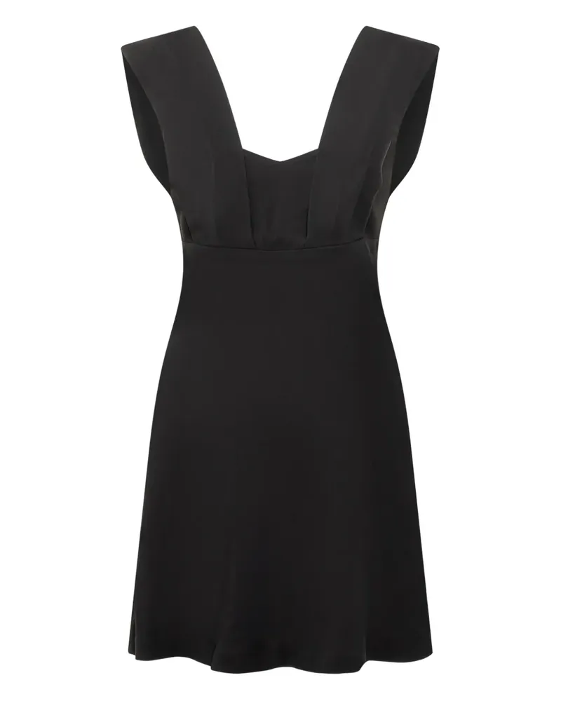 IRO Fanelie Minikleid mit eckigem Ausschnitt - Schwarz Schwarz