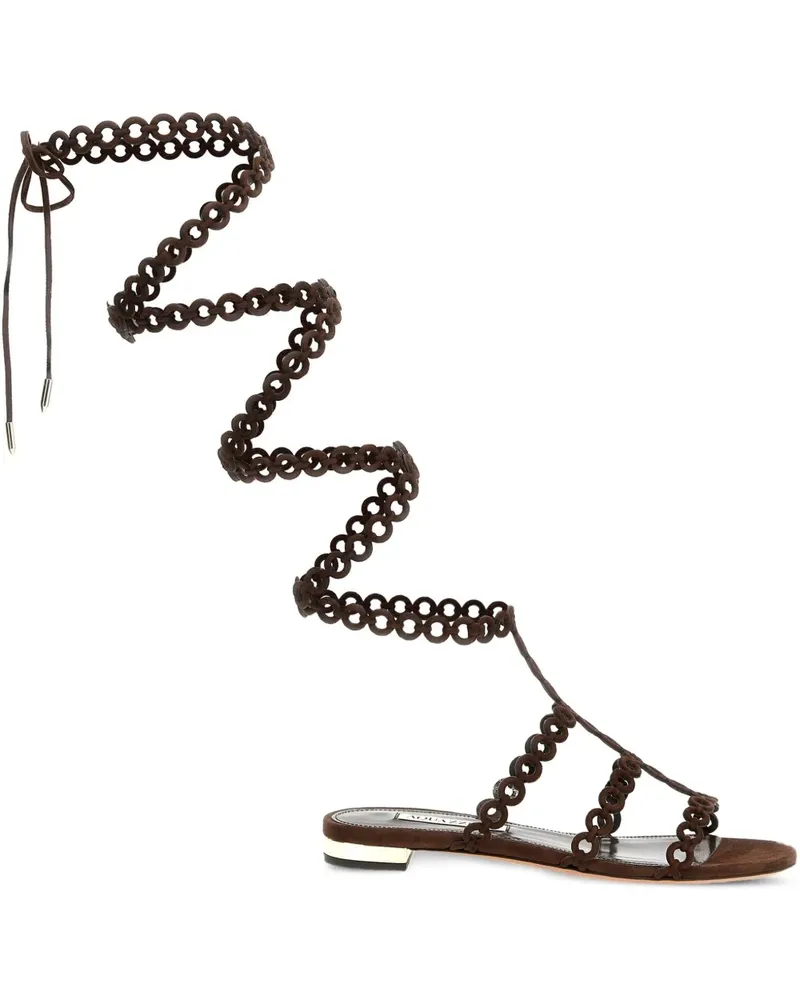Aquazzura Infinity Chain Römersandalen - Braun Braun