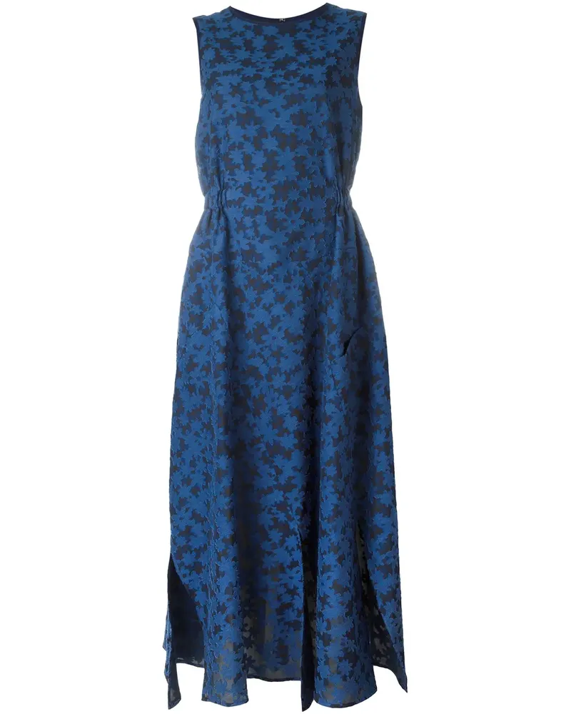 Julien David Kleid mit Print - Blau Blau