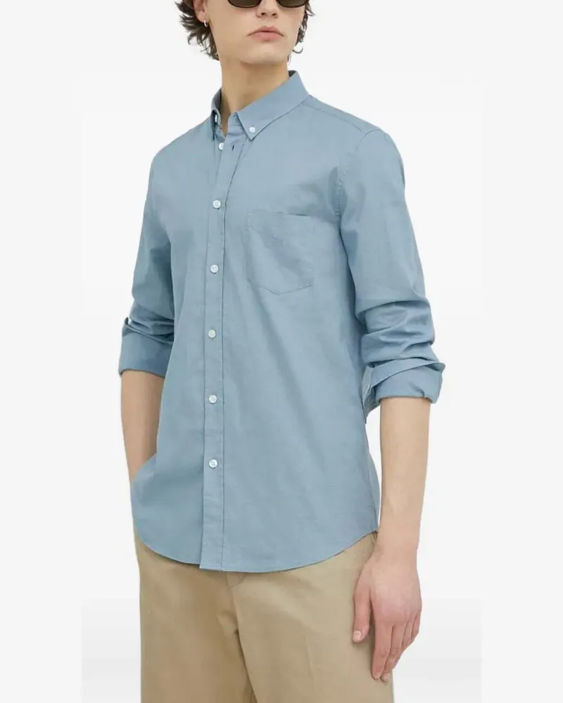 Samsøe & Samsøe Klassisches Hemd - Blau Blau