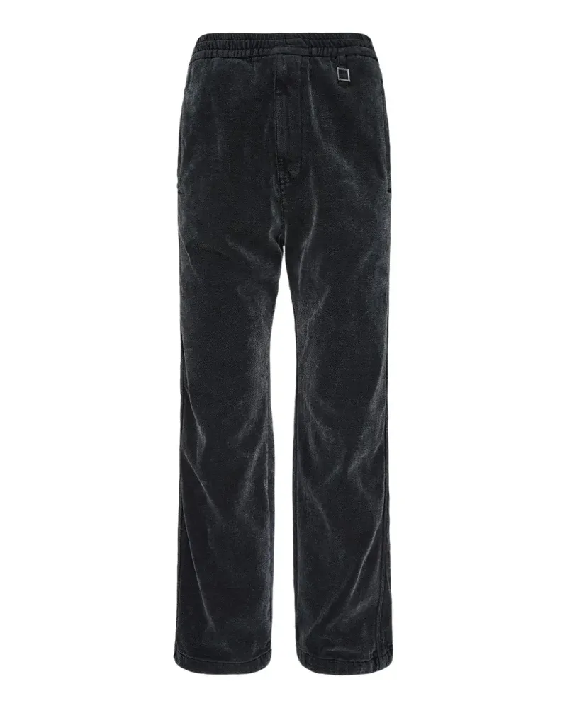 Wooyoungmi Banding elasticated-waist corduroy trousers - Grau Grau