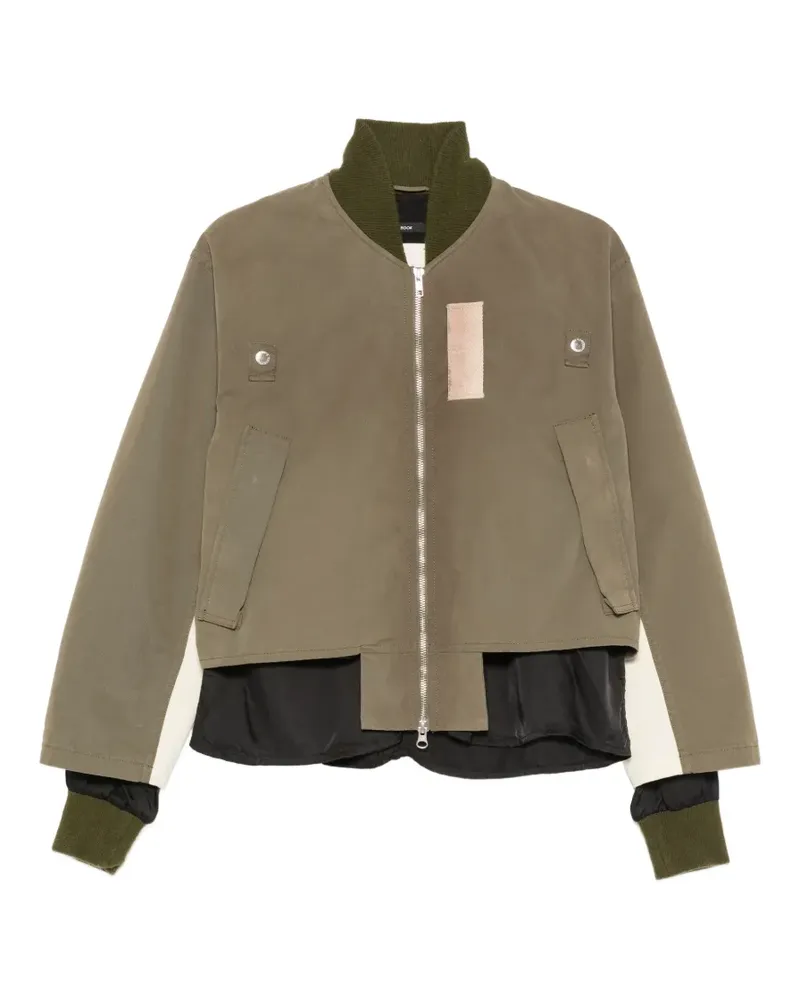 Song For The Mute layered panelled jacket - Grün Grün