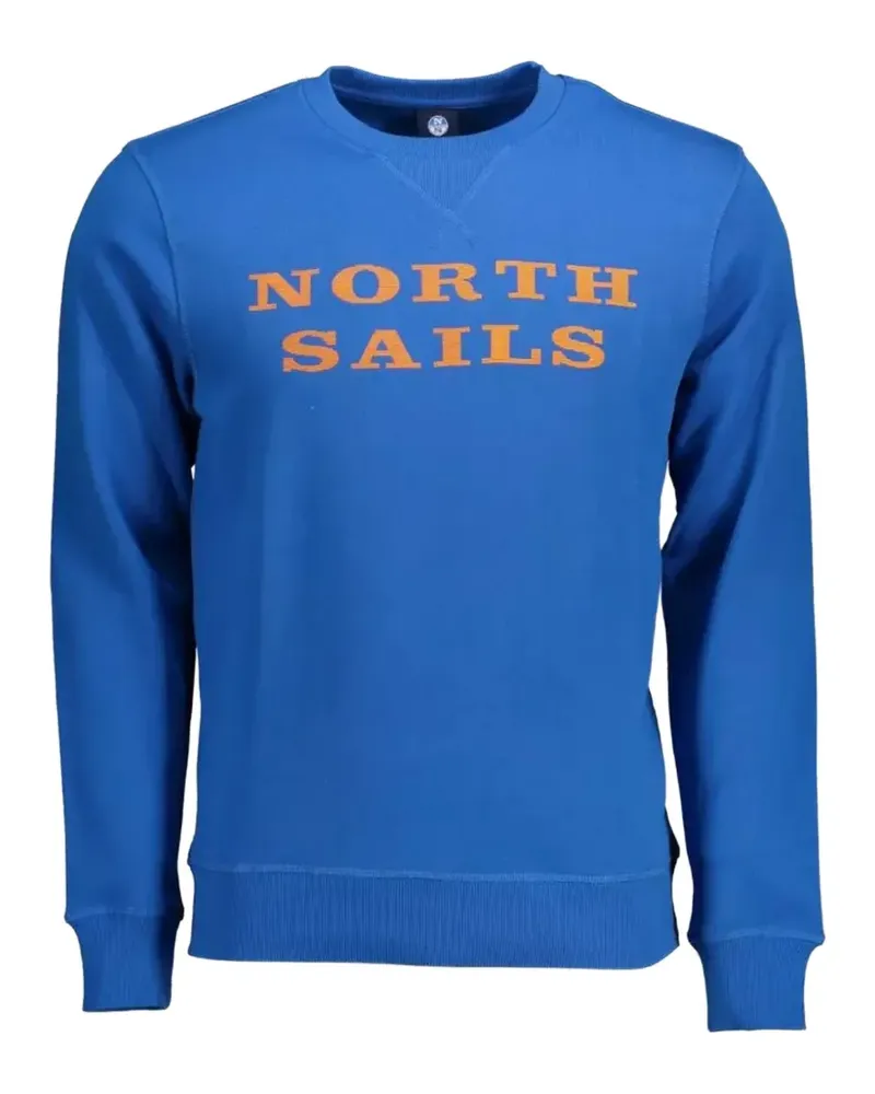 North Sails logo-print crew-neck sweatshirt - Blau Blau