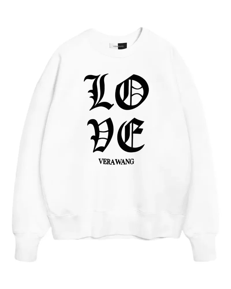Vera Wang Love oversized cotton sweatshirt - Weiß Weiß